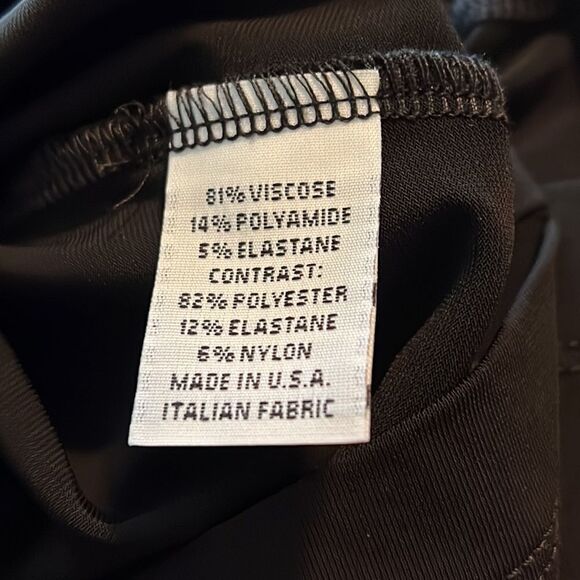 BRYN WALKER black asymmetrical top. Long sleeve. Size medium - Picture 4 of 9